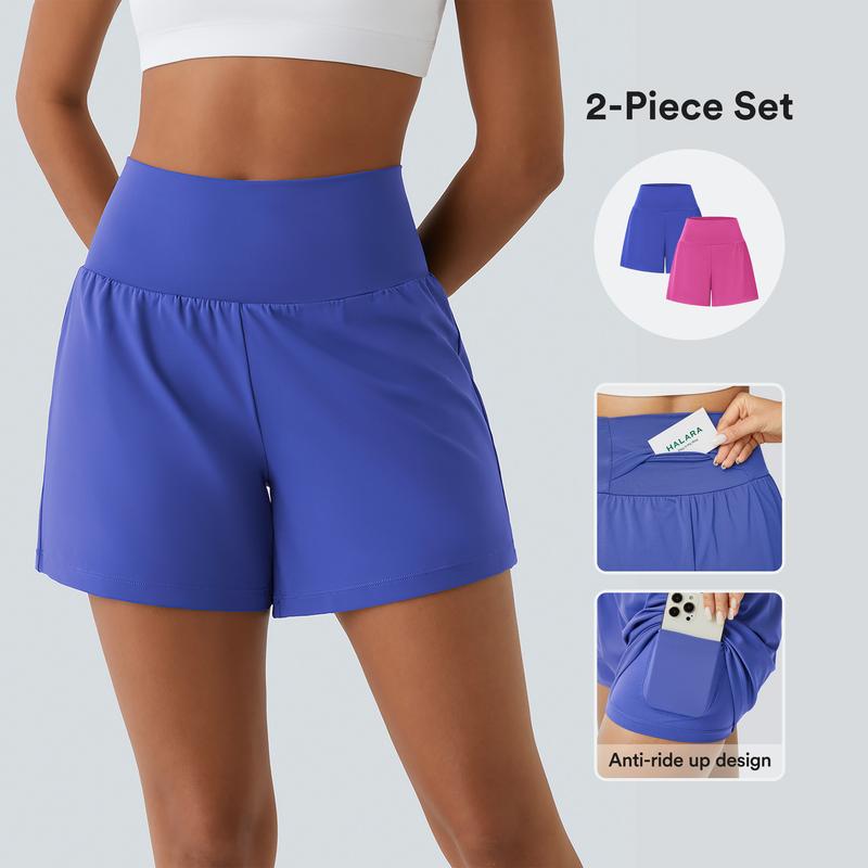 2-piece High Waisted Yoga Shorts