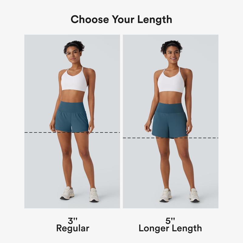 2-piece High Waisted Yoga Shorts
